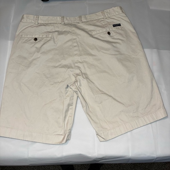 2/$35 Brooks Brothers men’s 40 Waist Khaki Flat Front Chino Shorts 10” Golf - Picture 2 of 9